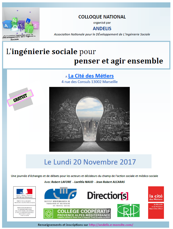 affiche colloque ingénierie sociale à Marseille en 2017